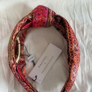 Anthropologie Pink Paisley Headband